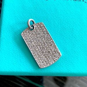 Diamond encrusted dog chain 925 sterling silver